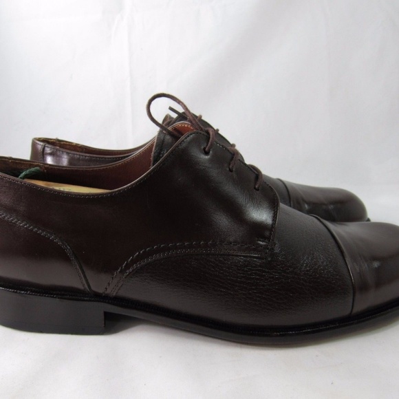 BRASS BOOT Size 10.5 Brown Oxford Dress Mens R6C10 display picture 2